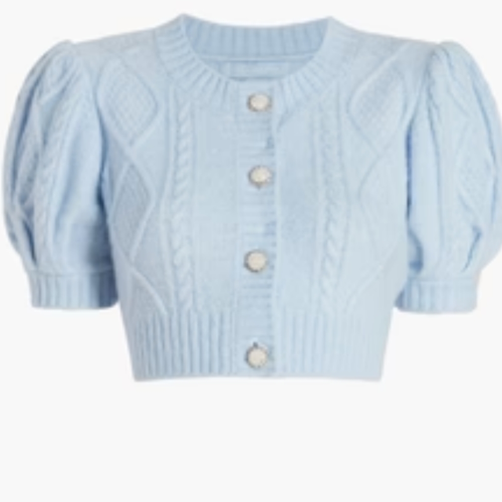 Hill House Ollie Cardigan in Powder Blue
